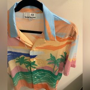 Sergio Tacchini | Riviera Camp Shirt | M | Button-Up